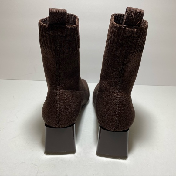 VIVAIA Regina Pro Square-Toe Water-Repellent Amanda Heeled Brown Boots Sz 36.5 - Picture 5 of 16